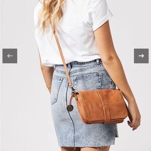 Wanderers Travel Co. Cognac Crossbody Bag
